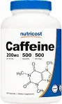 Nutricost Caffeine Pills 100mg, 500 Capsules