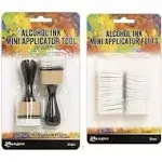 Tim Holtz Alcohol Ink Mini Applicator Tool and Replacement Felt Bundle