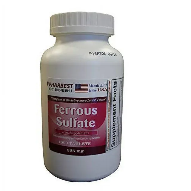 Ferrous Sulfate 325 mg Tablets