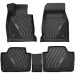 LASFIT Floor Mats 2013-2018 for BMW 3 Series 320i 328d 328i 330e 330i 335i 340i RWD & Sedan Only（Not for 335is, X-Drive, GT） Custom Fit TPE All Weather Floor Liners 1st & 2nd Row Car Mats, Black