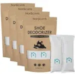 Nonscents Shoe Deodorizer (8-Pack) - Odor Eliminator, Freshener for Sneakers, Gym Bags, and Lockers