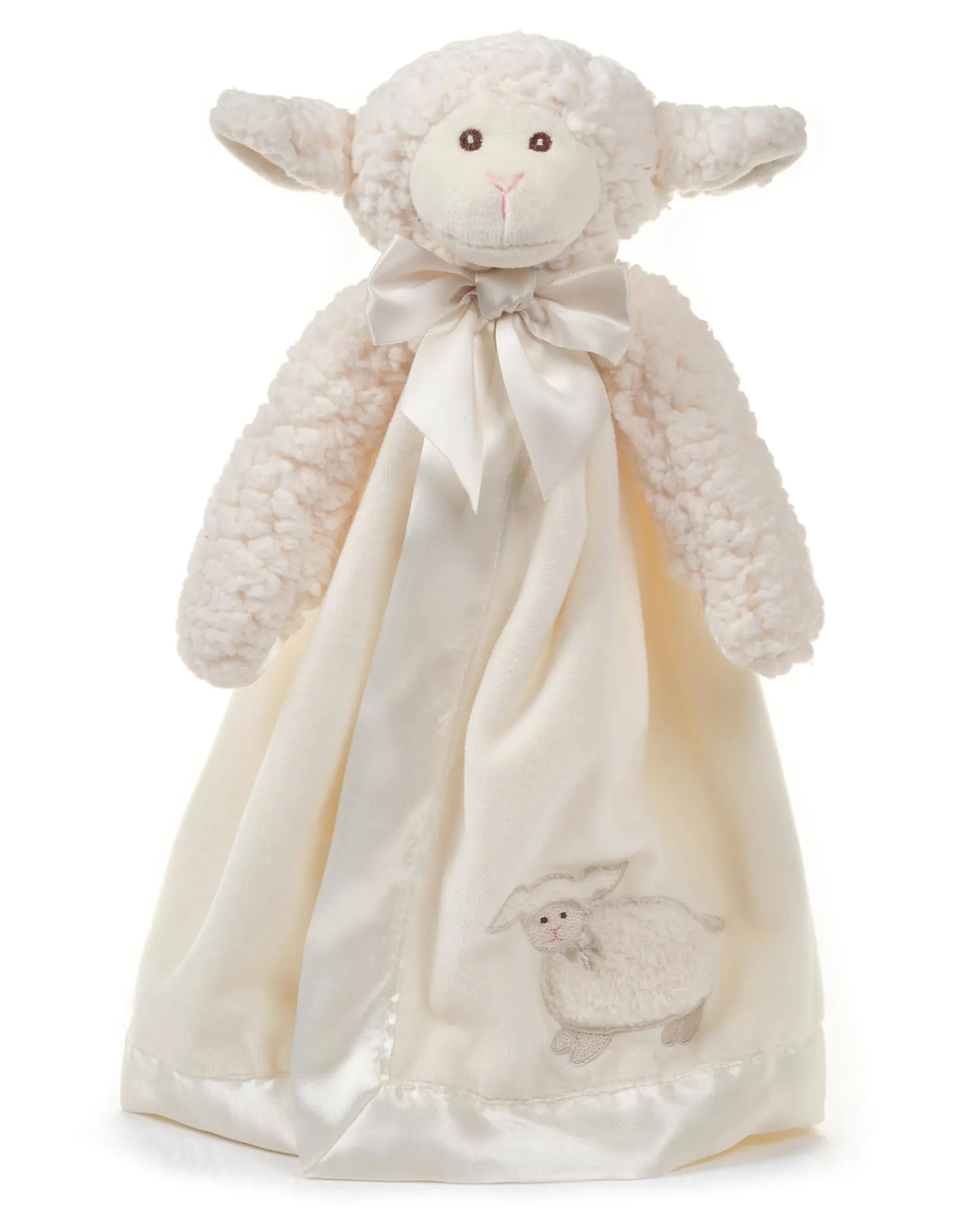 The Bearington Collection Blessings Lamb Snuggler Lovey Stuffed Animal Plush 14”