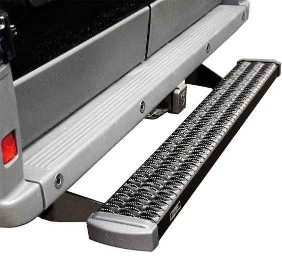 LUVERNE 415060-401730 Grip Step Black Aluminum 60-Inch Running Boards, XD Brackets, Select Ford F-250, F-350, F-450, F-550 Super Duty Regular Cab