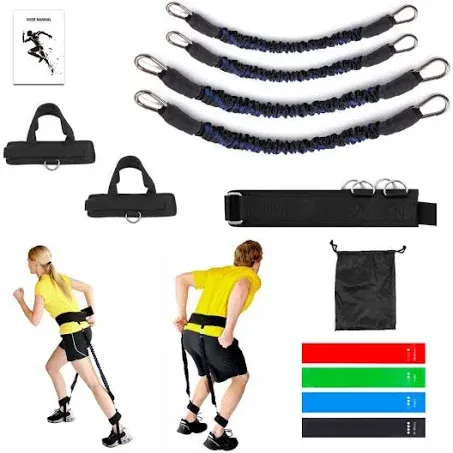 Resistance Bands Set, Exercise Bands with Handles, Fitness Bands, Workout Bands with Door Anchor and Ankle Straps, for Heavy Resistance Training,