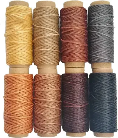 264 Yards 150D Leather Sewing Waxed Thread Cord for Leather Craft DIY 1Mm Diamet