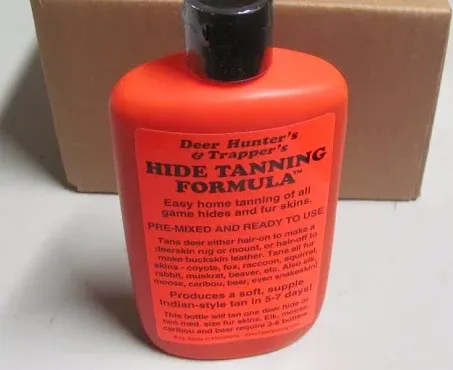 Deer Hunter's & Trapper's Hide & Fur Tanning Formula 8 oz. New SALE