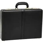 McKlein Reagan - Black Leather Attache Case