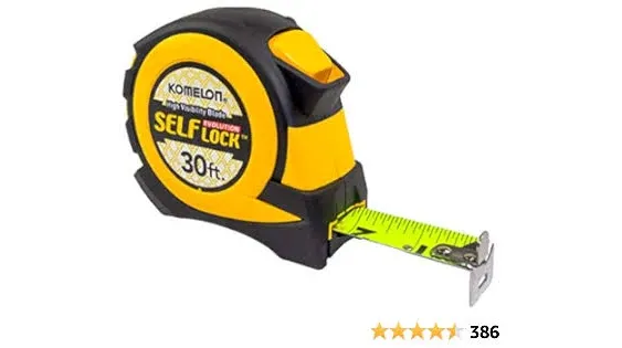 Komelon EV2830; 30' x 1" Self-Lock Evolution Tape Measure