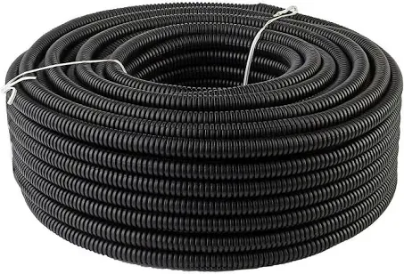 Xscorpion 50 FT (2 PCS of 25 FT.) 1” 25mm Black Split Loom Conduit Polyethylene 