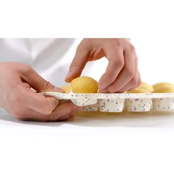 Trudeau Confetti Silicone Mini Muffin Pan