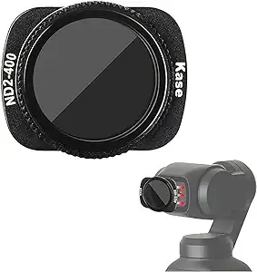 Kase Magnetic Fader ND Filter ND2-ND400 for DJI Osmo Pocket 2/1 Camera,Variable Neutral Density Filter ND2-400 Adjustable with Multi-Layer Coating Optical Glass