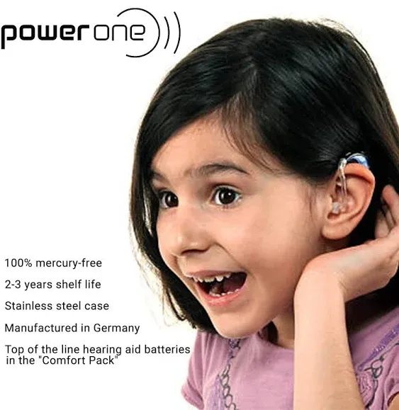 Power One P312 Hearing Aid Battery 10 Packs of 6 Each