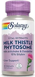 Solaray Milk Thistle Phytosome, 200 mg, Capsules - 60 count