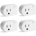 NEW OVIITECH 1 OUTLET INDOOR CURRENT TAP Surge Protector Wall Tap 4 PACK WHITE