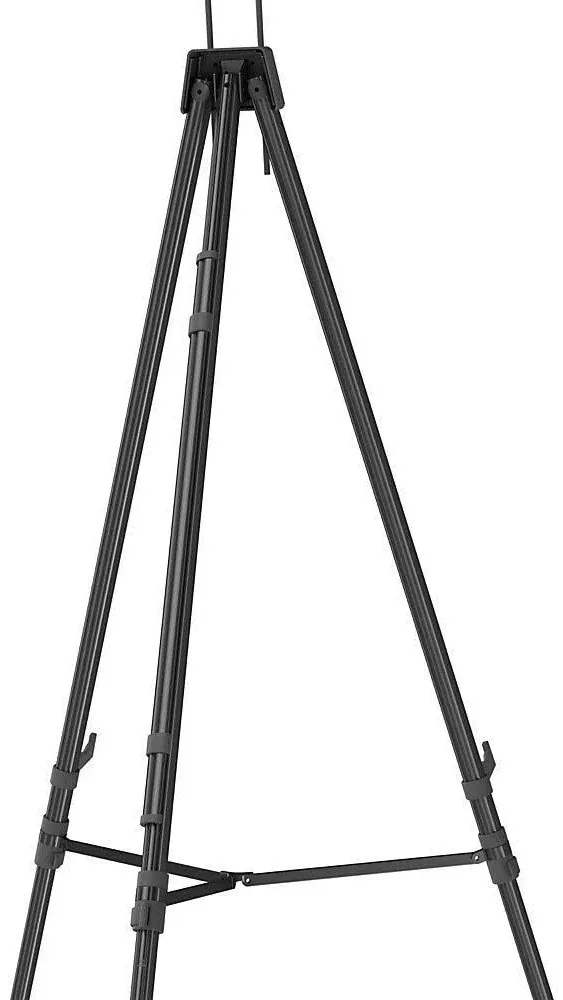 Quartet Aluminum Heavy-Duty Telescoping Easel, 66"H, Black