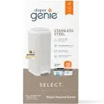 Diaper Genie Select Pail with Starter Refill - Grey