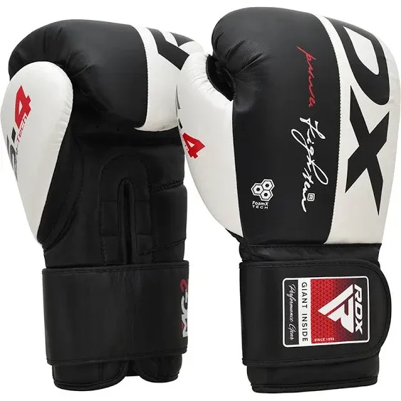 Boxing Gloves by RDX, Cowhide Leather Advance Closure Sparring Training Unisex