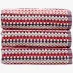 Christy Carnaby Stripe Towel Berry