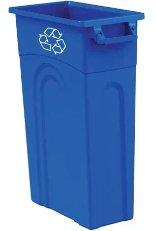 United Solutions TI0033 23 Gallon Blue Slim Container