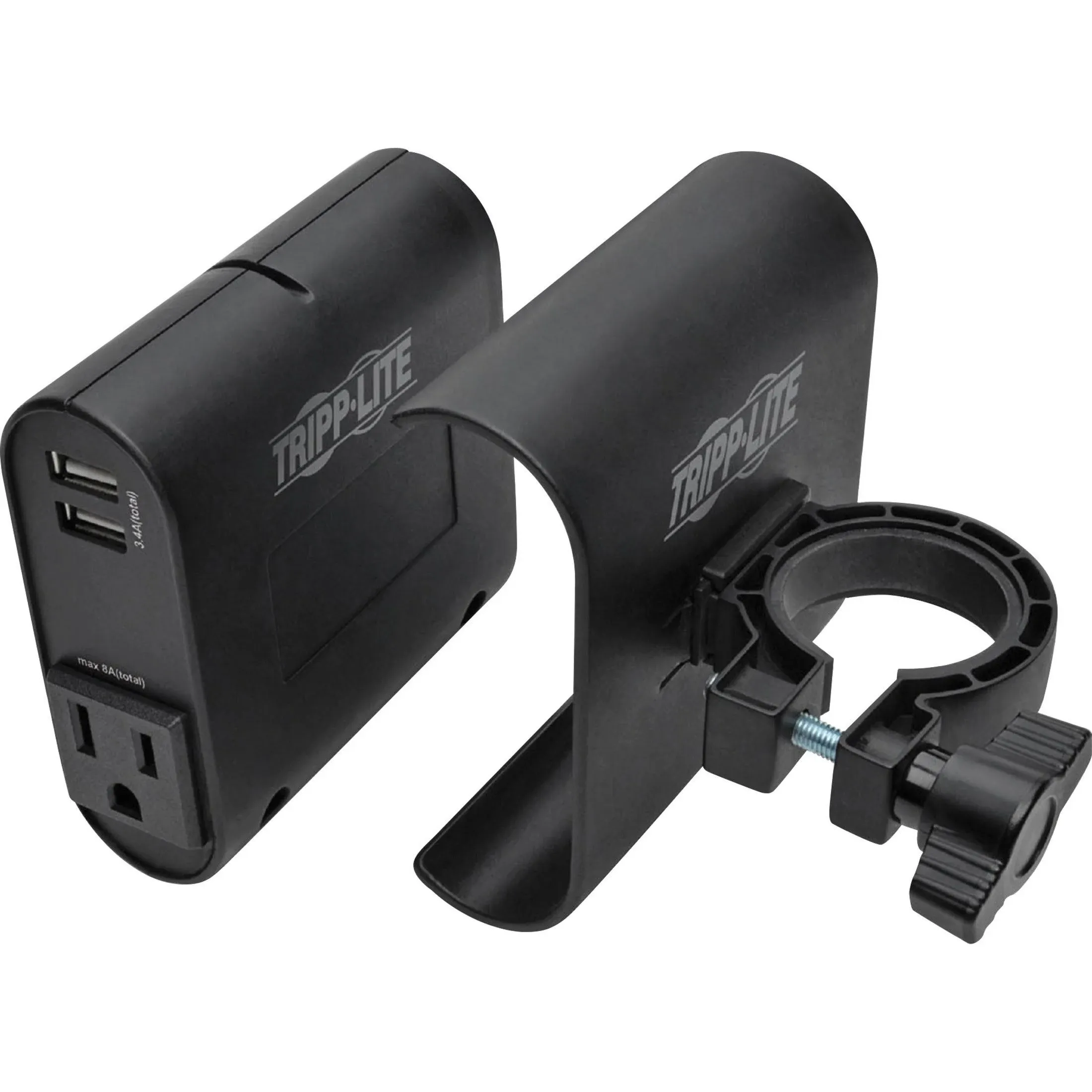 Tripp Lite - DMACUSB - AC/USB Charging Clip for Display Mounts