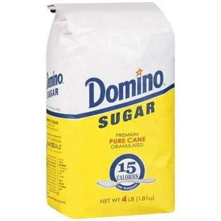 Domino: Pure Cane Granulated Sugar, 4 Lb (2 pack)