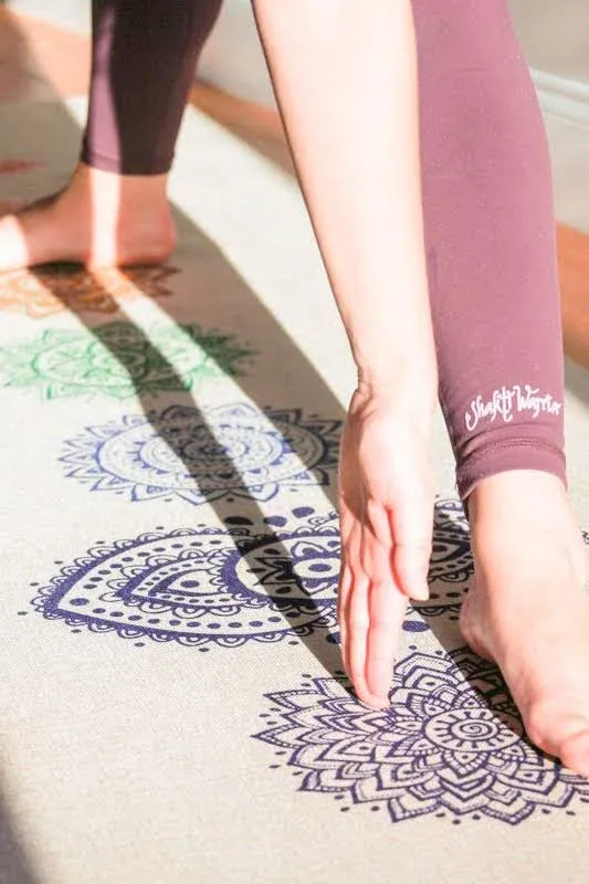 Pro Hemp Mat - Artist Designed, Premium Printed Eco-Friendly Non-Slip mat, Great for Regular & Hot Yoga, Pilates, Workouts 72 inch x 24 inch x 3mm Thick