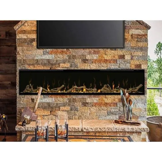 Dimplex - 34" Driftwood and River Rock Accessory Kit