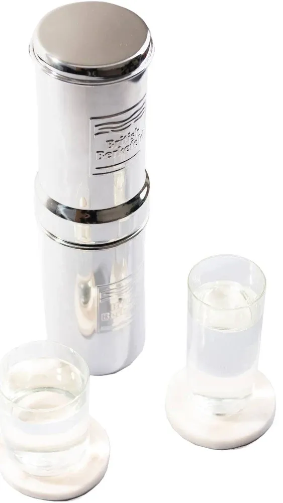 British Berkefeld 1L Stainless Steel Gravity Water Filter System | Great Tasting ...