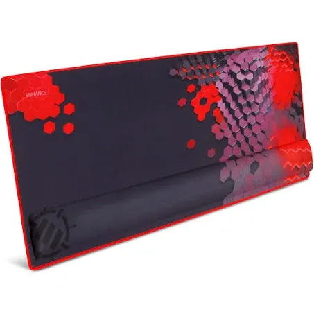 Enhance XXL Extended Gaming Mouse Pad (Red)