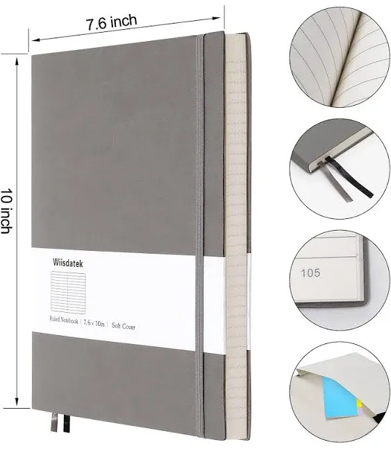 Wiisdatek B5 College Ruled Notebooks