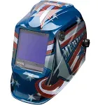 Welding Helmet: Blue, Nylon, Shade 5 to 13, Ratchet Adjustment