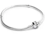 Pandora Moments Collection Sterling Silver Signature Clasp Bracelet - Silver