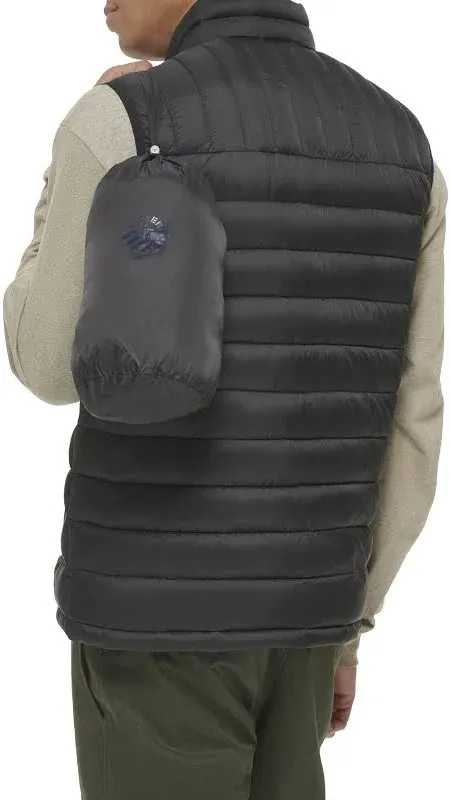 Men's Dockers Quilted Puffer Vest, Size: Small, Black