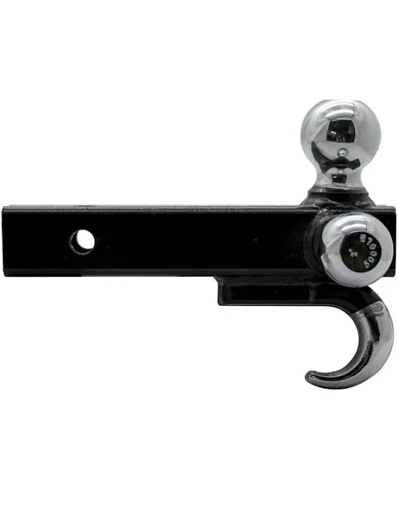 Extreme Max 5001.1367 Tri-Ball Trailer Hitch with Tow Hook