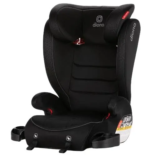 Diono Monterey 2XT Latch 2 in 1 High Back Booster Car Seat with Expandable Height & Width, Side Impact Protection, 8 Years 1 Booster, Red