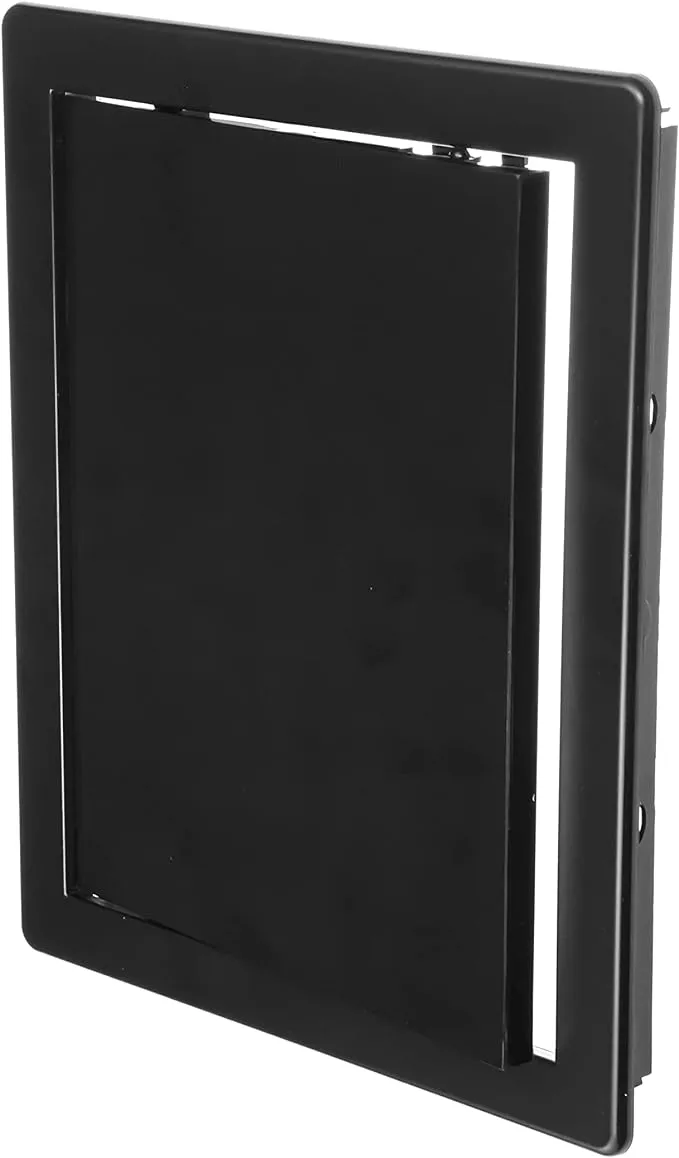 8&#034; x 10&#034; Black Plastic Access Panel. Service Shaft Door Panel. Plumbing Elect...