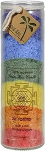 Aloha Bay Unscented Chakra Jar Rainbow Sri Yantra 7 Color Candle