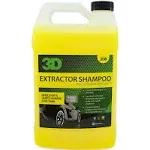 3D Extractor Shampoo Upholstery Cleaner - 1 Gallon | No Residue Low Foam Carpet