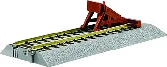 Lionel 49866 AF FasTrack Straight Track with Lighted Bumper, S Scale