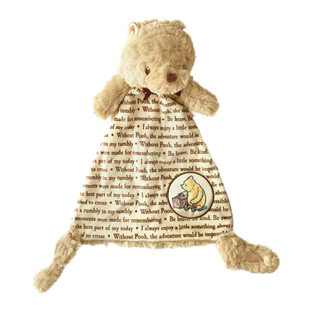 DISNEY BABY Lovey WINNIE THE POOH Security Blanket Lovey Knots Kids Preferred