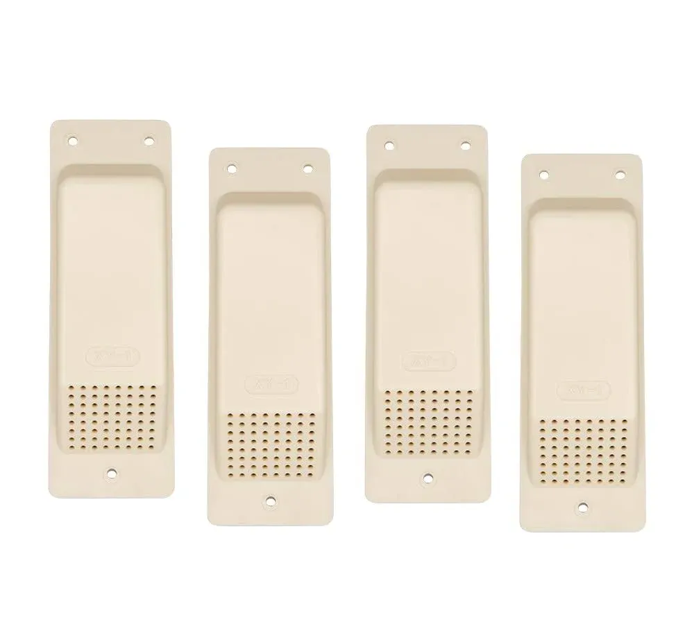 Mytee Products Shipping Container Air Vent 4 Pack - Cross Flow Ventilation for Shipping Container - ABS Plastic Air Vent with Rubber Seal & Water Protection - Shipping Containers Accessories (Tan)