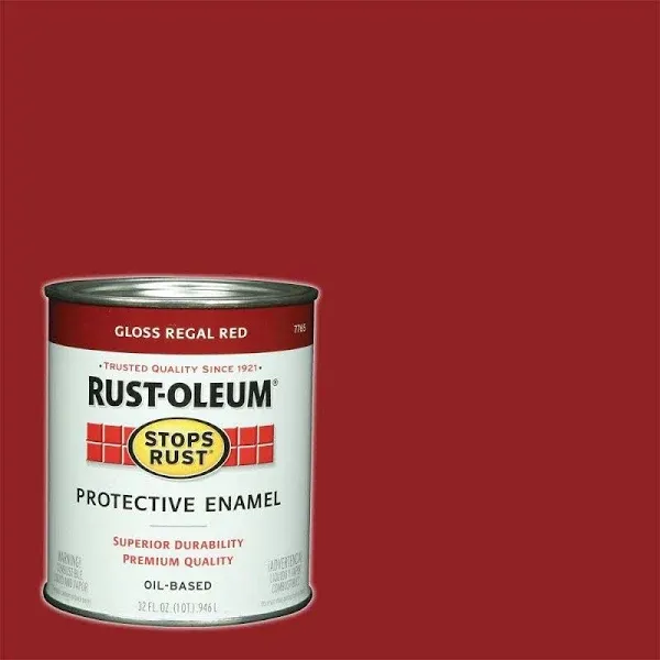 1 qt. Protective Enamel Gloss Regal Red Interior/Exterior Paint (2-Pack)