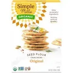 Simple Mills Organic Crackers, Original, Seed Flour - 4.25 oz