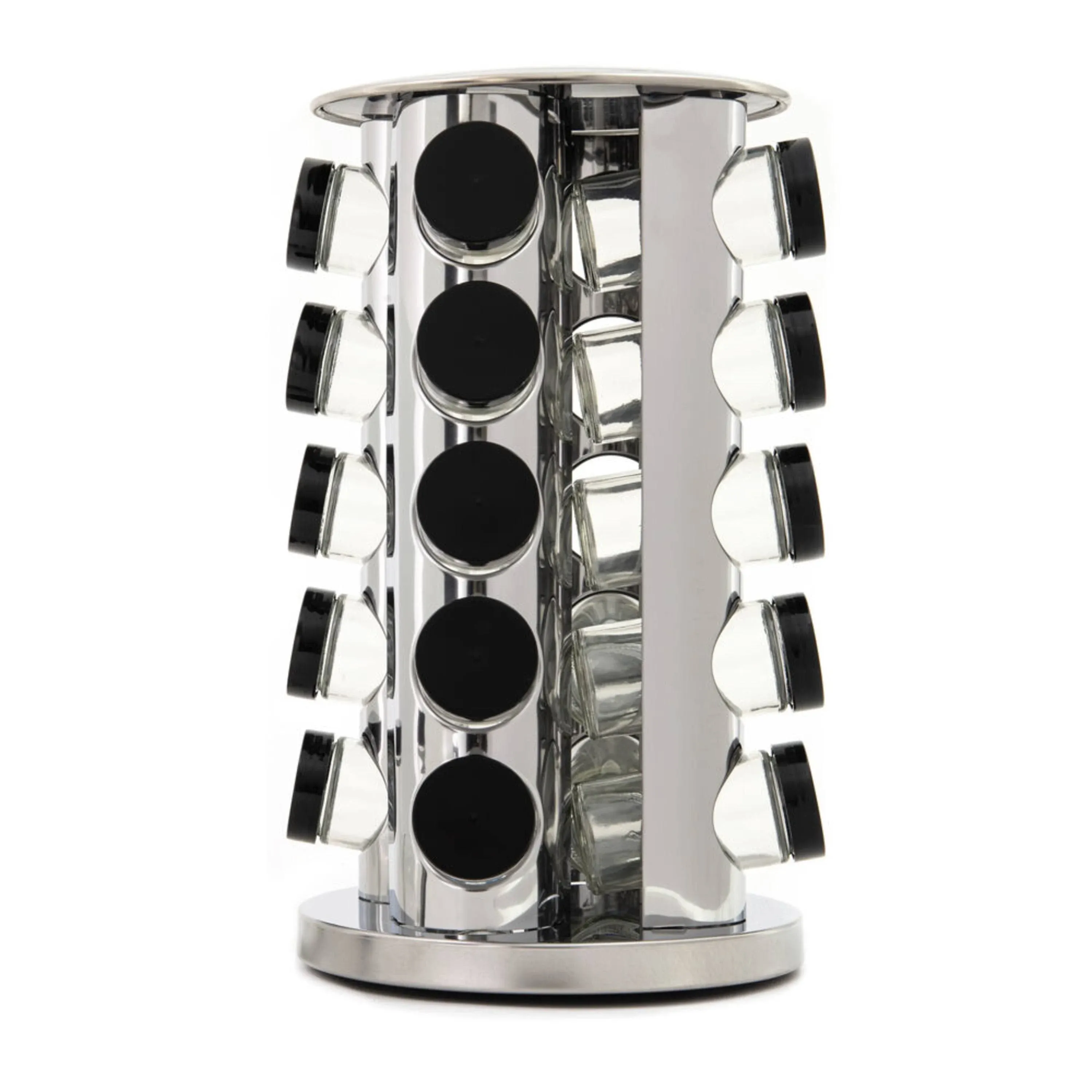 Kamenstein 20-Jar Stainless Steel Spice Rack, Unfilled