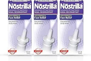 Nostrilla Nasal Decongestant Original Fast Relief 0.50 oz (Pack of 4)