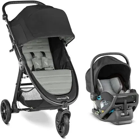 Baby Jogger City Mini GT2 All-Terrain Travel System | Includes City GO 2 Infant Car Seat, Slate