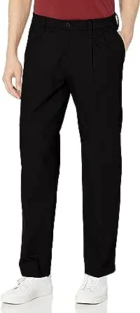 Dockers Men's Classic Fit Signature Lux Cotton Stretch Pants-Pleated (Regular and Big & Tall)