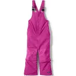 Lands' End Kids Squall Waterproof Iron Knee Snow Bibs - Magenta Berry