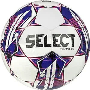 Select Tempo TB Soccer Ball White/Purple/Pink Size 5 NFHS & FIFA Approved