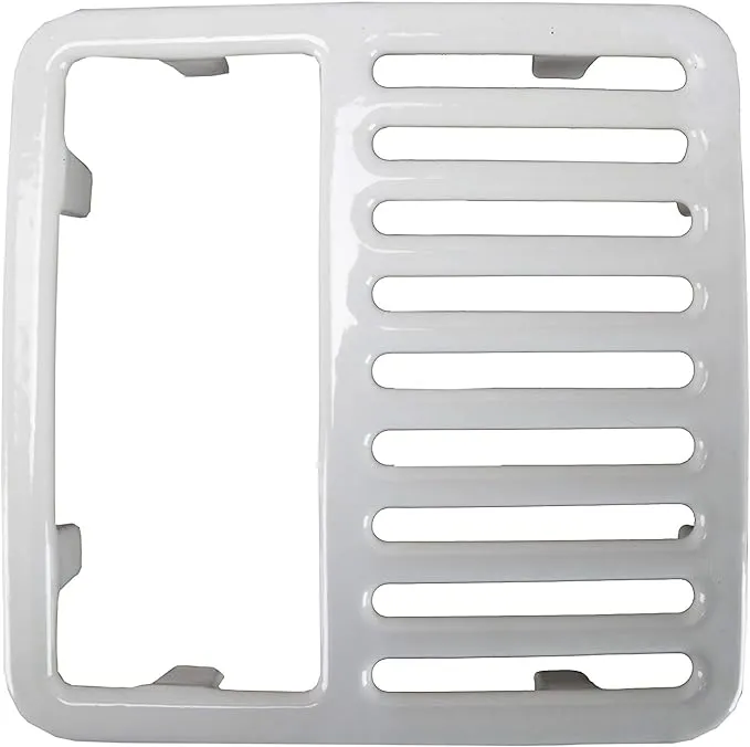 GSW FS-T1/2 Cast Iron Floor Sink Top Grate with Ceramic Surface, 1/2 Size, 9-3/8